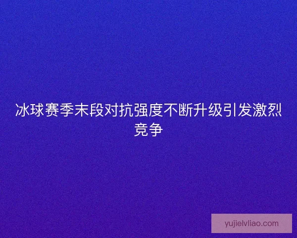冰球赛季末段对抗强度不断升级引发激烈竞争 冰球赛季末段对抗强度不断升级引发激烈竞争